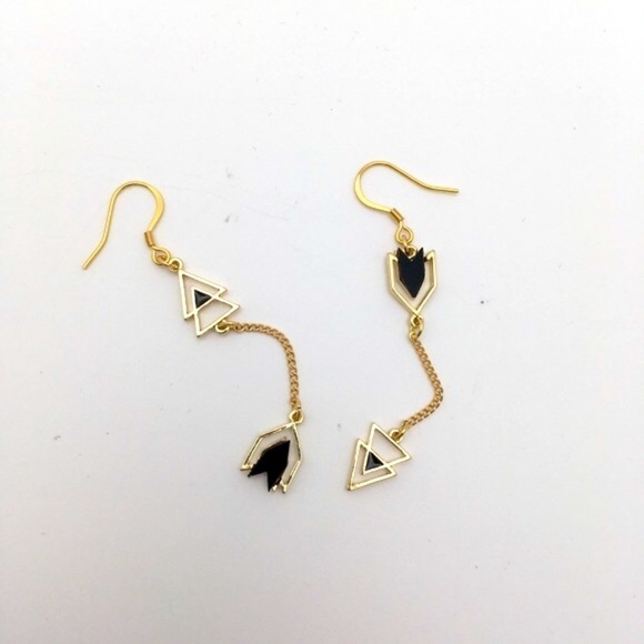 Artisan, 381MidaLane Jewelry - Elegant Art Deco Flapper Drop Earrings